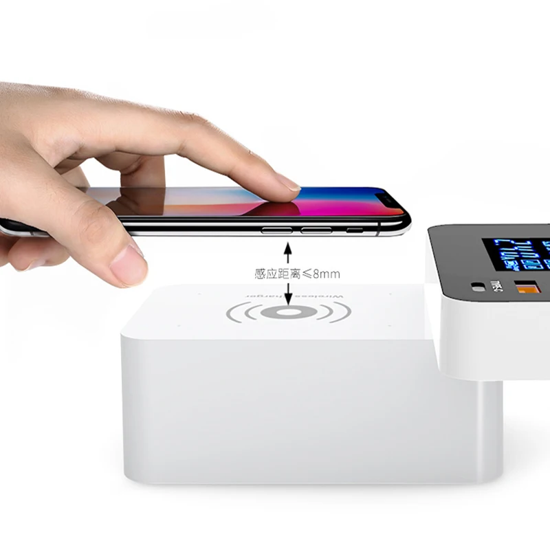 Thbelieve QC 3.0 Quick Wireless Charger 4 USB Multi Port Chargers Type C Mobile Phone Charging Station EU UK US Cellphone Charge (18)