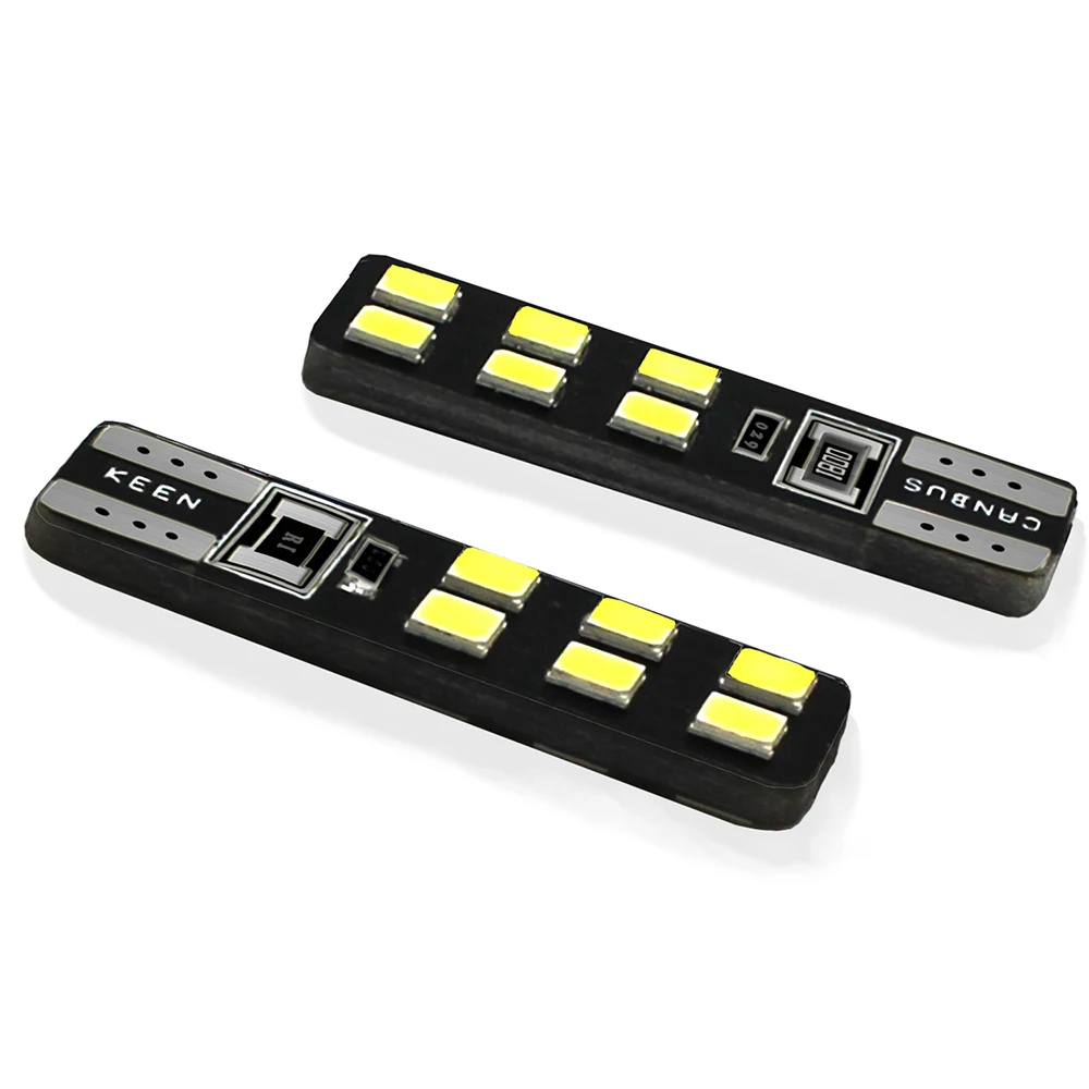 2 шт. Оптовая Продажа T10 led CANBUS 12led 5730smd Автомобильный Свет t10 w5w широкая ширина