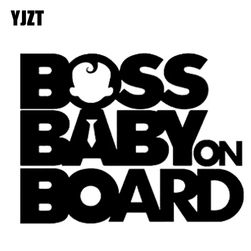YJZT 17 8 см * 13 5 прикольные наклейки для автомобиля Boss Baby на доске декоративные