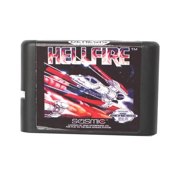 Игра Sega Mega Drive card-Hell Fire для 16 бит игра Sega Mega Drive картридж Megadrive Genesis система