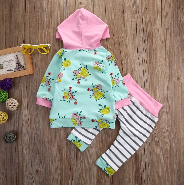 Newborn-Baby-Infant-Girls-Clothes-Tops-T-Shirts-Long-Sleeve-Outfits-Flower-Pants-Casual-Hooded-Baby-Girl-Clothing-New-4