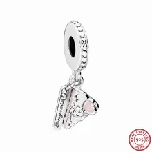 Популярные 925 стерлингового серебра Смешанная эмаль восхитительный праздничный торт кулон бусины DIY Fit PANDORA Подвески для женщин ювелирные изделия FL749