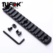 TuFok M-lok Пикатинни рельсовый профиль 13-слоты супер тонкие м-lok крепление Уивер рейку адаптер для Цевье лазерный прицел