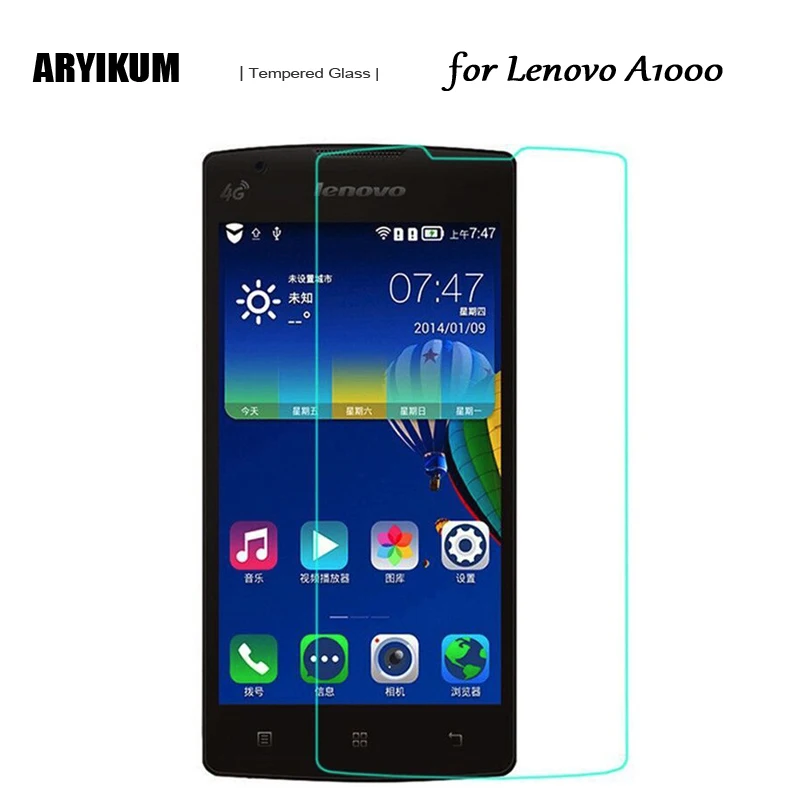 С уровнем твердости 9 H 2.5D закаленное Стекло для lenovo A1000 Экран защищает защитной