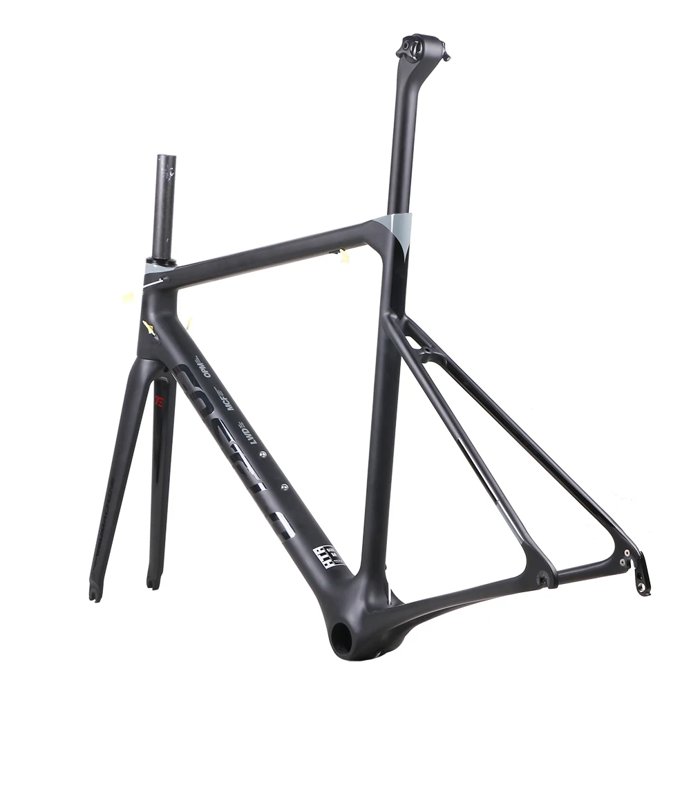 Clearance 766g only disc Costelo Speedmachine 1.0 ultra light carbon fiber road bike frame bicycle bicicleta frame seatpost fork headset 16