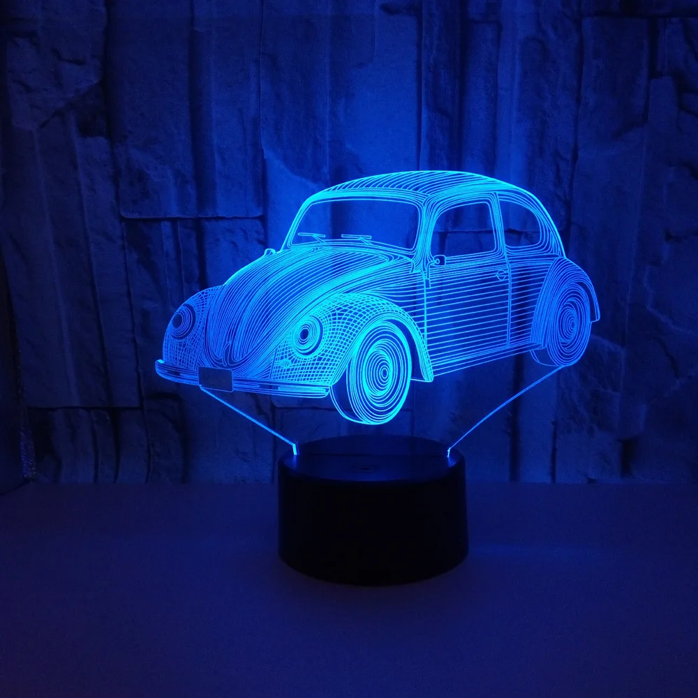 New Car Small 3d Nightlight Touch Remote Gift Kids Lamp Veilleuse Enfant Bedroom Night Light