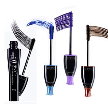 

4 Color Choose Charm Makeup Waterproof Long Volume Mascara Lasting Waterproof Purple Blue Brown Black Mascara Cosmetic