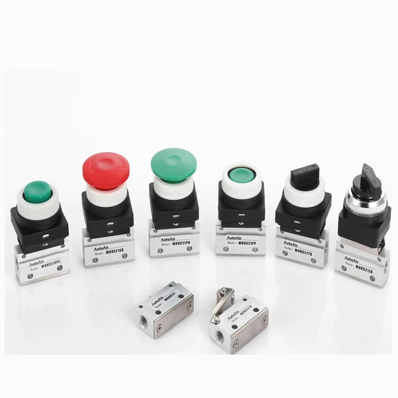

MOV321 MOV321R Switch Pneumatic Mechanical Valve 2 Position 3 Way MOV321PPL MOV321PB MOV321EP MOV321TB