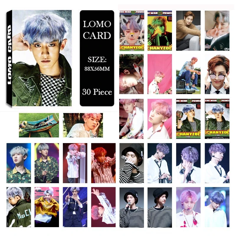 Альбом KPOP EXO CHANYEOL LOMO Cards K POP новая мода ручная работа бумажная Фотокарта HD