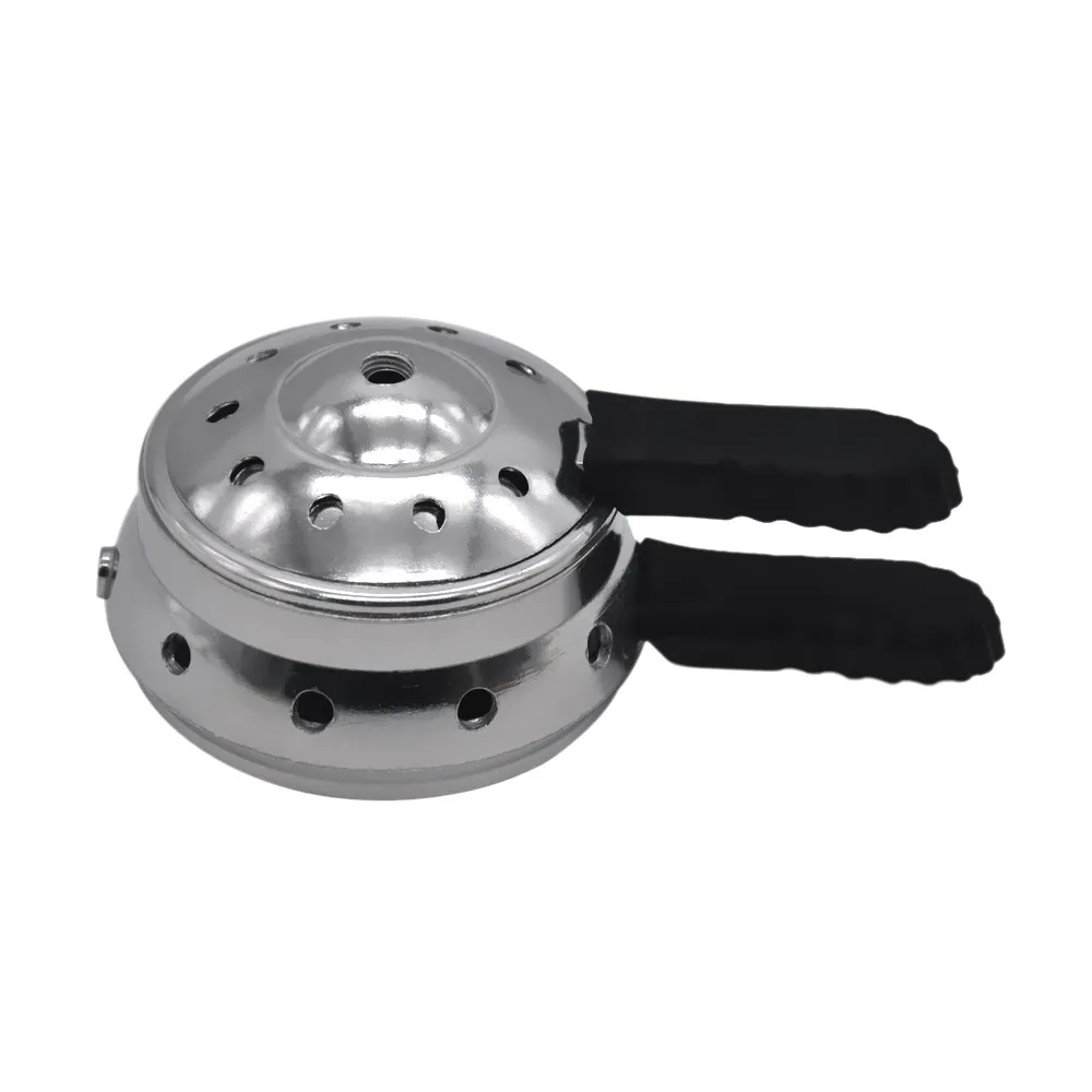 Big Size Metal Shisha Hookah Charcoal Holder Silver Hookah Head Heat