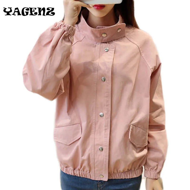 

2019 Fashion and leisure Women Baseball jacket Fall Winter Jacket new female jacket loose BF wind Korean students small jacket