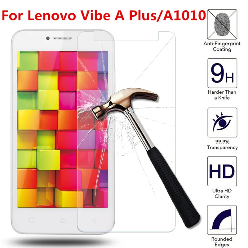 

For Lenovo Vibe A Plus A1010 Tempered Glass Screen Protector 2.5 9h safety Protective Film on Aplus VibeA A1010a20 A 1010 a20