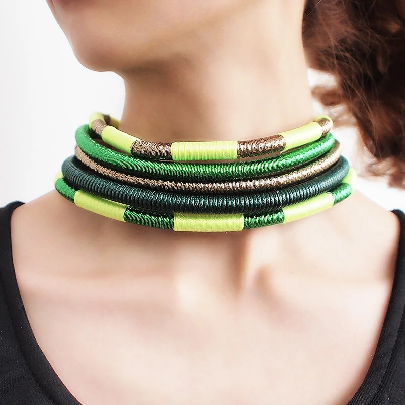 MANILAI Indian Multilayer Choker Necklaces Women Bib Collar Statement Necklace Rope Magnetism Button Boho Jewelry Collier 2019