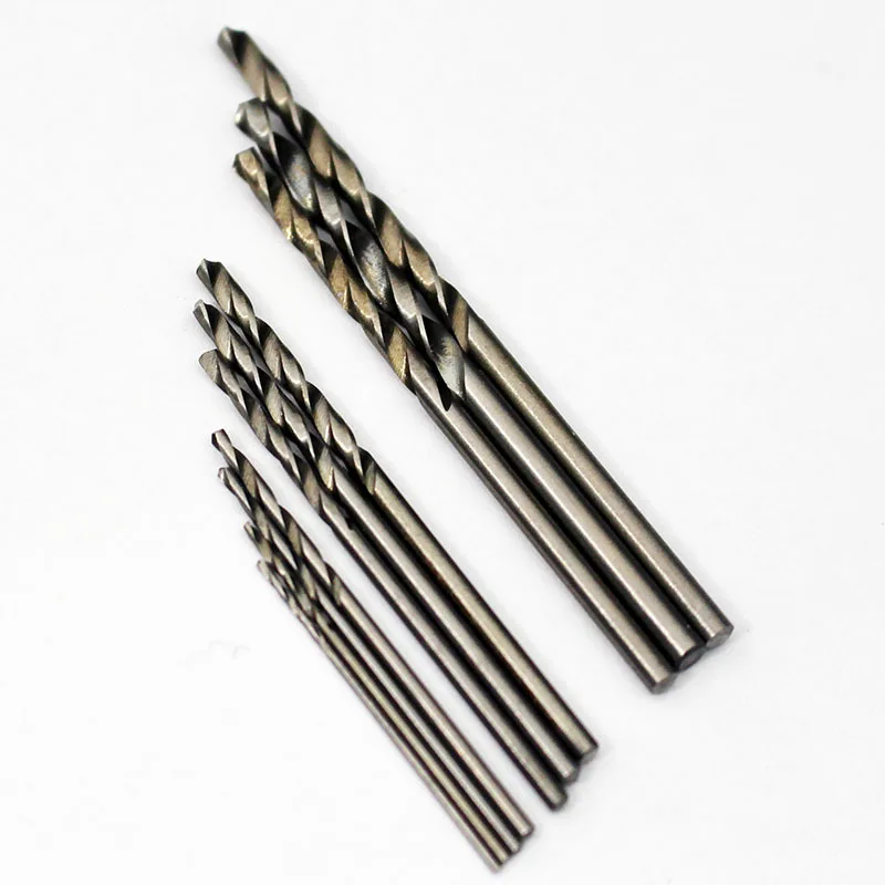 10PCS/set Steel Twist HSS Drill Bit Set 0.8mm-3mm Cobalt Straight Shank Electric Drill Bit Power Tools For Dremel Rotary Tool 10PCS/set Steel Twist HSS Drill Bit Set 0.8mm-3mm Cobalt Straight Shank Electric Drill Bit Power Tools For Dremel Rotary Tool