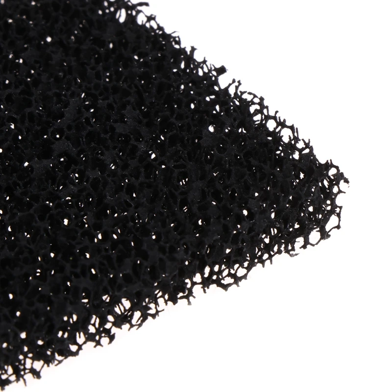 10PCS Black Square Universal Activated Carbon Foam Sponge Air Filter Pads Set 