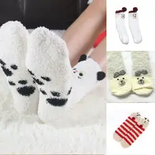 Лидер продаж, модные повседневные милые удобные носки для женщин и девочек, толстые носки для дома, мягкие носки-Тапочки