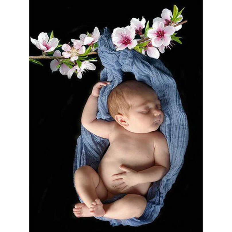 3d Diamond embroidery full drill cross stitch crystal round diamond home decor 5d Baby & floral diy diamond painting gift