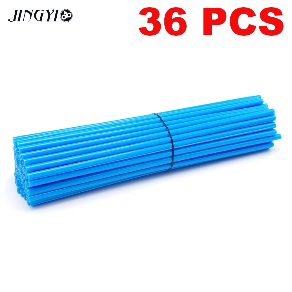 Sky blue LUSHQ dirt bike Road Bike Guard комплект для обертывания колеса протектор спиц Красочные мотокросса диски скины крышки колеса диски протектор llantas - Цвет: Sky blue