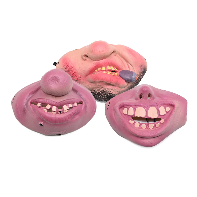 1 шт. взрослый смешной большой нос зубы клоун для косплея страшная латексная ужас маска для маскарада Chrastims Hollaween вечерние украшения маски