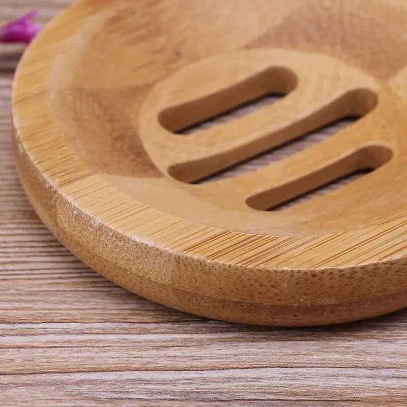 1 шт. деревянный круглый держатель для мыла стильная тарелка для хранения с дренажным дизайном для дома, ванной, кухни