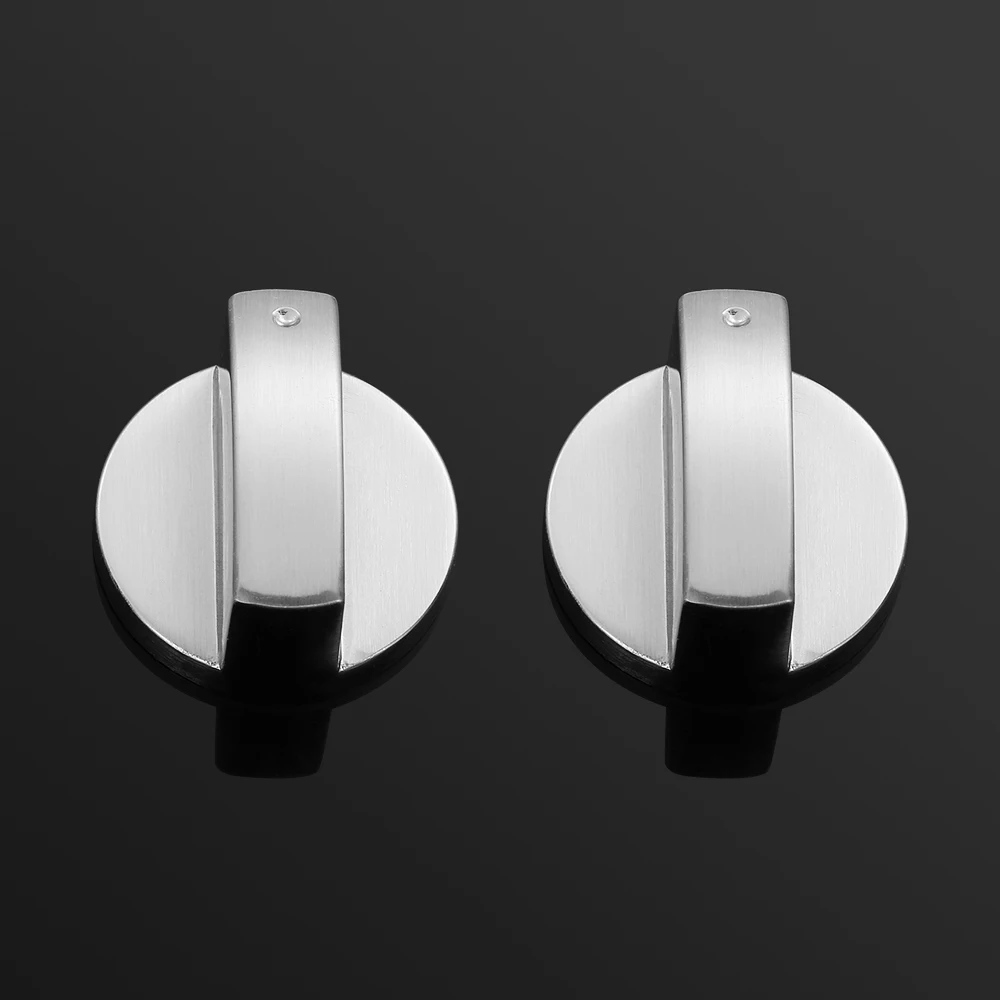 

2Pcs 6/8mm Kitchen Cooker Gas Stove Oven Universal Metal Rotary Switch Control Knobs Replacement Cooktop Accessories