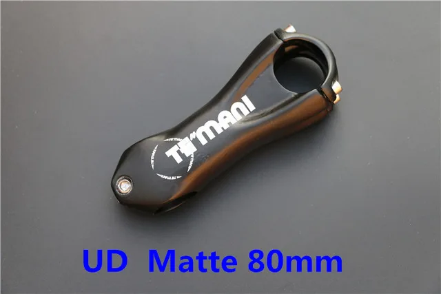 Белый TEMANI 10 градусов UD матовый вынос руля для горного велосипеда MTB углеродный велосипедный вынос руля, шоссейный велосипед 31,8*80/90/100/110/120 мм велосипедный вынос руля Запчасти - Цвет: Белый