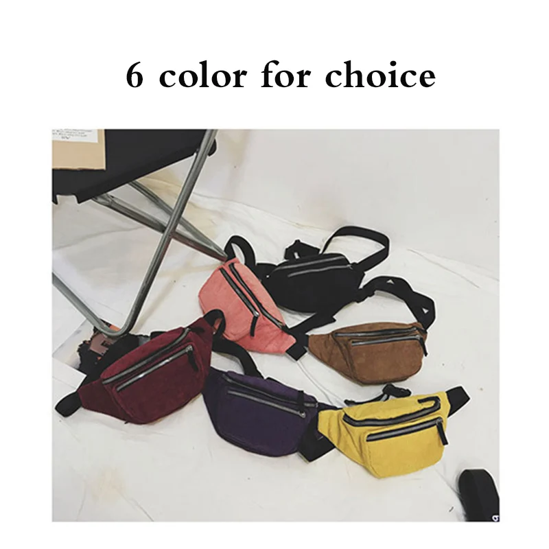Canvas Waist Bag Unisex Zipper Chest Bag Street Sport Casuale Fanny Pack Girl Boy Waist Belt Bags Fashion Phone Waist Pack B90