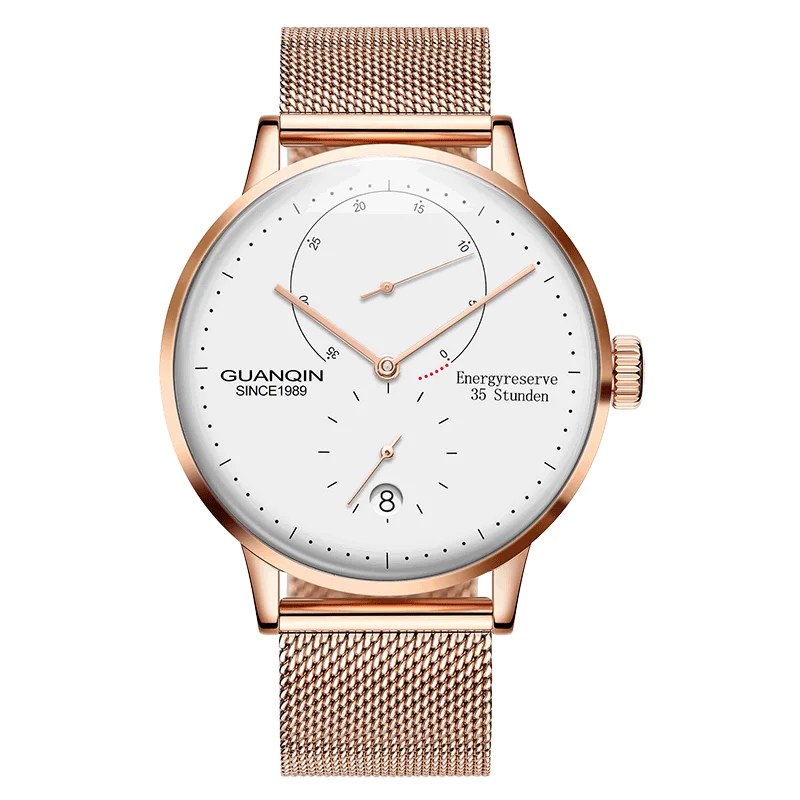 

GUANQIN GJ16106 watches men luxury brand Red Dot Award fashion Men Mechanical Watch Casual Sport Watch Leather Strap Men Clock