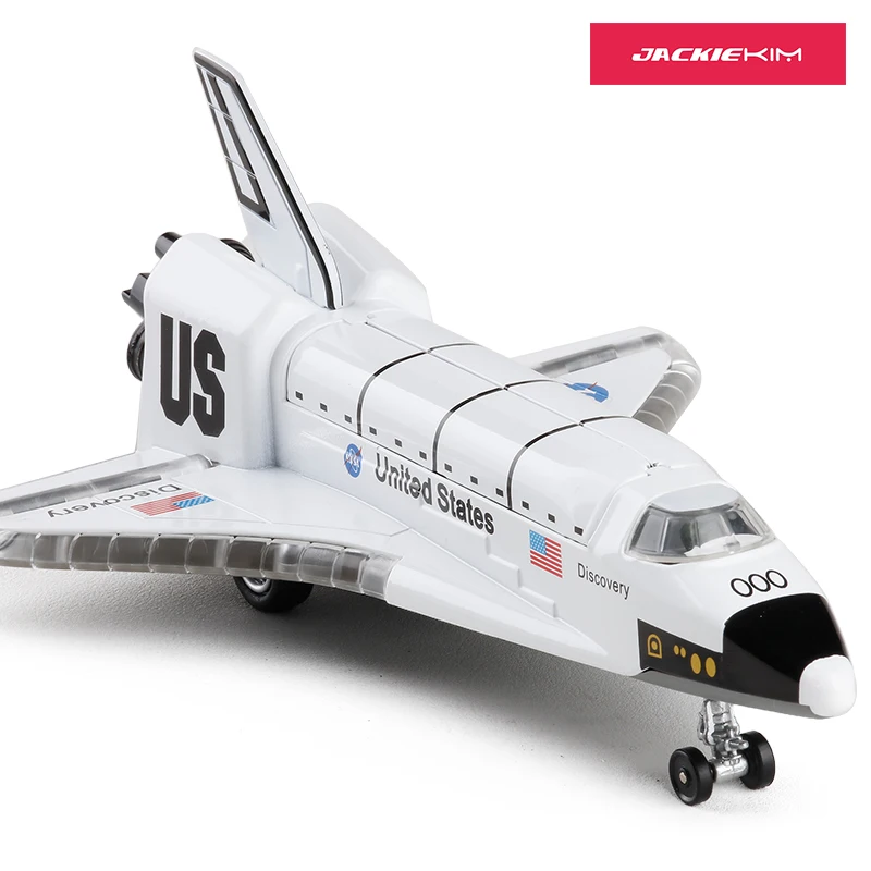 

New Alloy Diecast Columbia Space Ship Space Shuttle Plane Airbus With Pull Back Action Light Sound Aircraft Model Kids Kids Toys