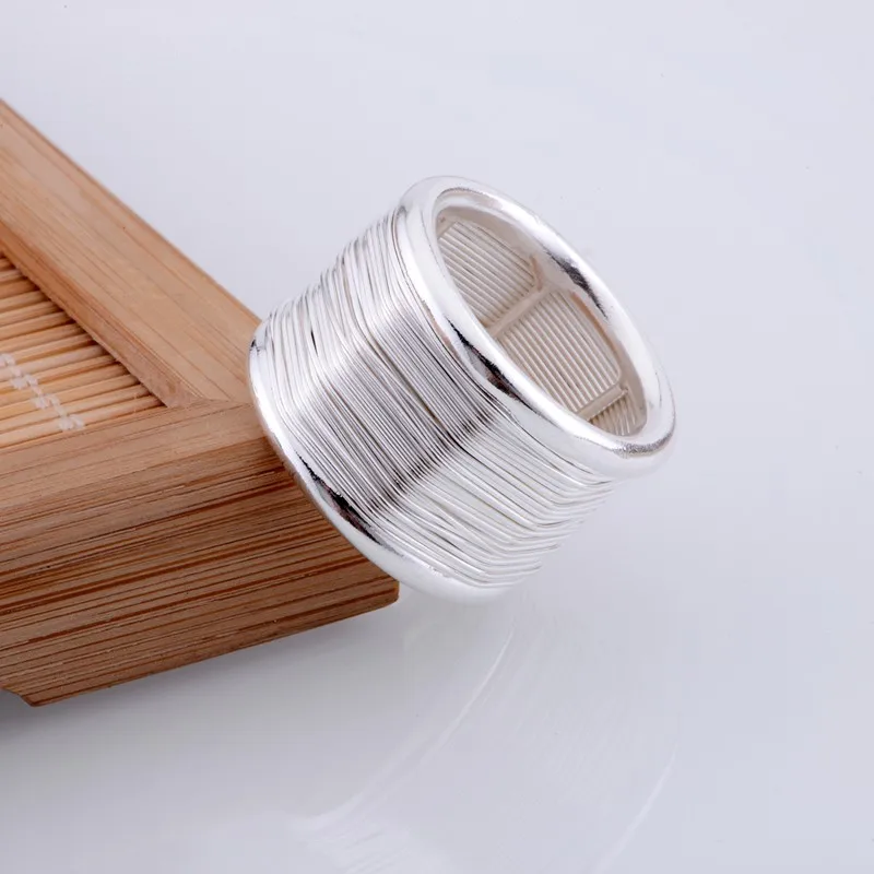 circular shiny Wholesale silver plated ring 925 Fashion jewelry Silver Ring 925sterling-silver TAJVCCJZ