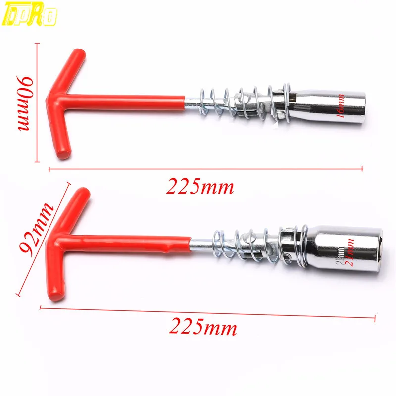 

Original TDPRO 16mm-22mm Spark Plug Socket Wrench T-Handle 360 Degree Rotate Utility Removal Automotive Installation Repair Tool