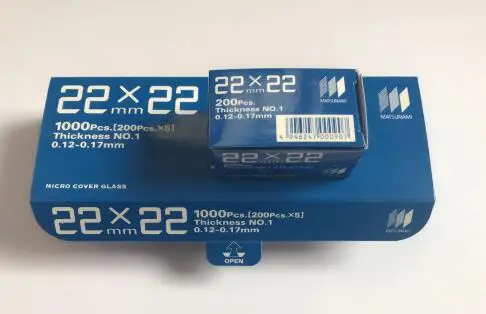 

For 1Box Matsunami Microscope Coverslip 22x22mm 18x18mm 24x24mm 24x50mm No-clean 200 pieces / box
