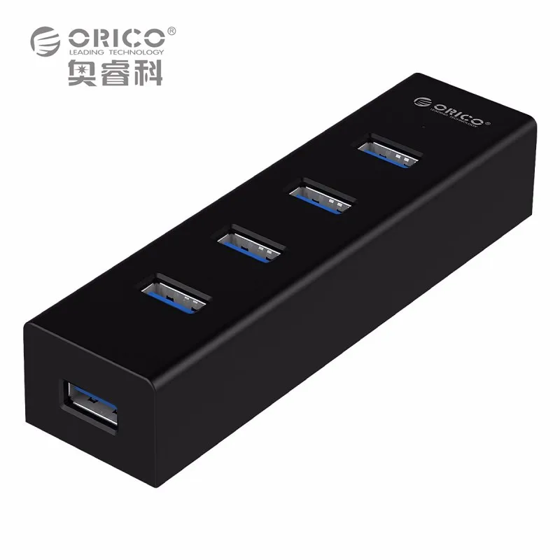 ORICO высокоскоростной 4 порта USB 3,0 концентратор разветвитель портативный OTG адаптер для Apple Macbook Air ноутбук ПК планшет