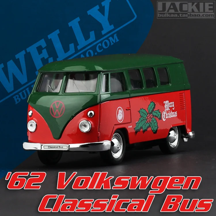 

Super 1pc 1:36 11.3cm mini delicate welly Volkswagen T1 Christmas bus simulation model alloy car home decoration gift toy