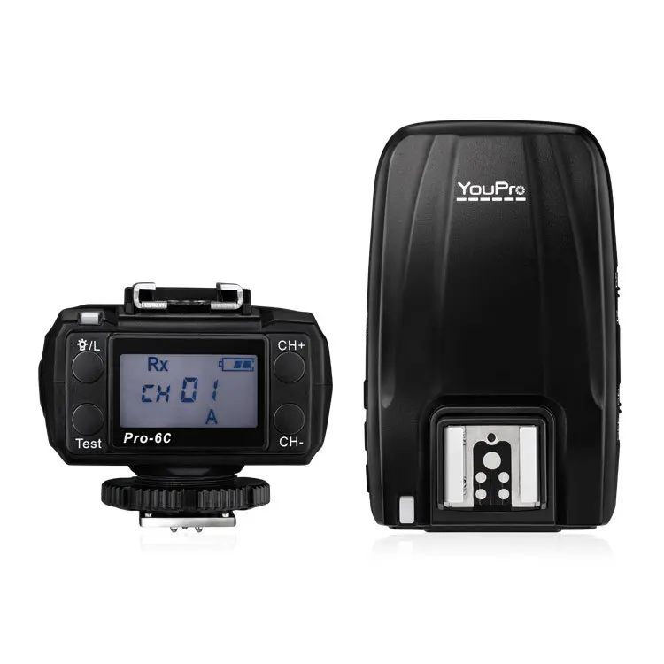 YouPro Pro 6C, Wireless E TTL HSS 1/8000S Flash Trigger for Canon 6D 7D 5D Mark II 5D3 650D 700D