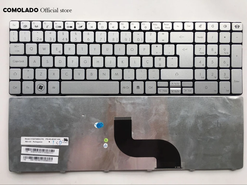 PO Portugal  Keyboard for Packard Bell Easynote TK37 TK81 TK83 TK85 TX86 TK87 TM05 TM80 TM81 TM97 NV50 TM86 TM87 TM82 NEW91 PO Layout