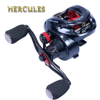 

Hercules 10+1 BB Left/Right Hand Baitcasting Reel Fishing Reel 6.3:1 Fishing Wheel With Magnetic Brake Carp Carretilha Pesca