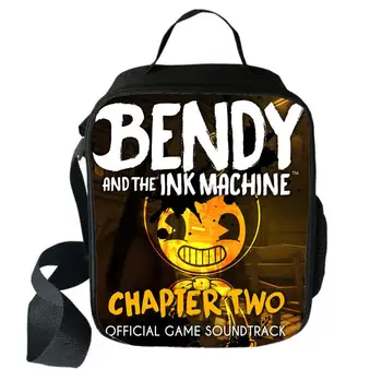 

Bendy and The Ink Machine Lunch Bag Men Women Casual Travel Portable Lunch Bags Kids Toddlers Satchel Snacks Toys Bags