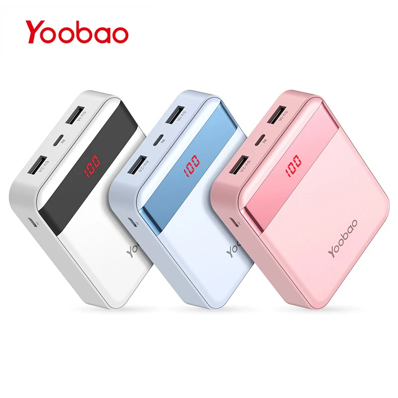 imágenes para M4Pro Yoobao 10000 mAh Colorido Mini Banco Móvil 2 USB puertos de Salida y Entrada 2A 2A LED Batería Del Teléfono Digital cargador imágenes para M4Pro Yoobao 10000 mAh Colorido Mini Banco Móvil 2 USB puertos de Salida y Entrada 2A 2A LED Batería Del Teléfono Digital cargador