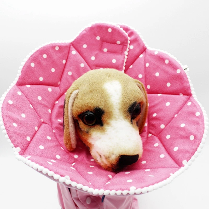 Pet печатных E-воротник полиэстер Elizabeth воротник защитный Восстанавливающий заживляющий воротник для предотвращения вылизывания ран товары для домашних животных