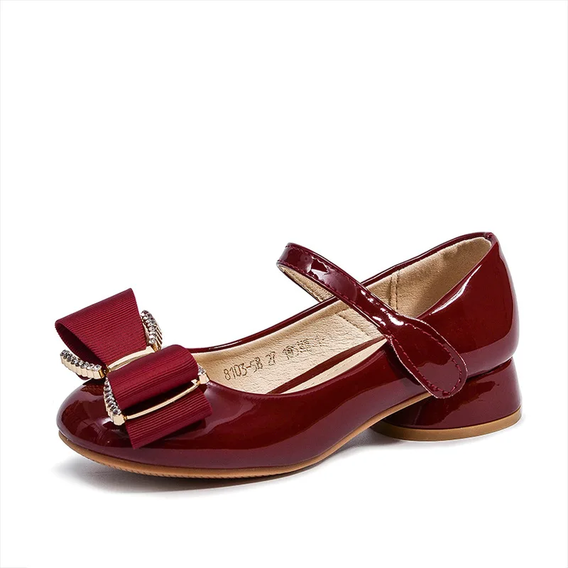 Girls' Shoes 2018 Spring Autumn High heeled Princess Shoes Kids Girl