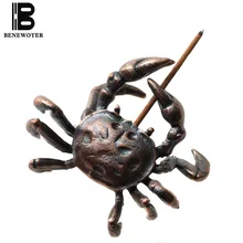 Bionic Медь Бронзовый Краб вставлен Джосс палку Ладан держатель горелки аромат палку кадило Домашний Декор украшение для Йога Гостиная