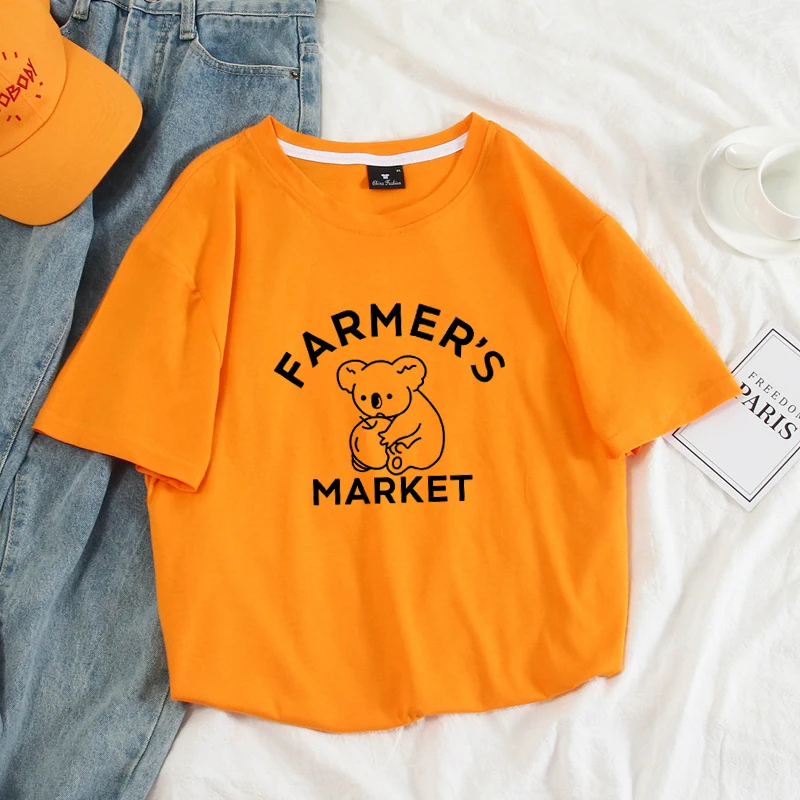 

Fashion Cute Koala Bear Printed T-shirt Men Women's Novelty Streetwear Full Cotton T Shirt Summer Basic Female Tee Shirts