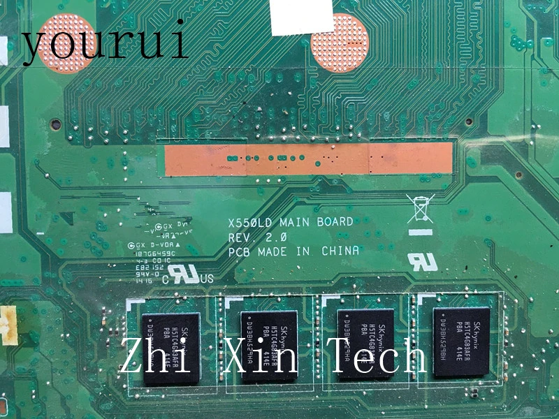 yourui i3-4010u CPU 4GB RAM Memory GT820M X550LD REV 2.0 For ASUS X552L X550LC X550LD Laptop Mother