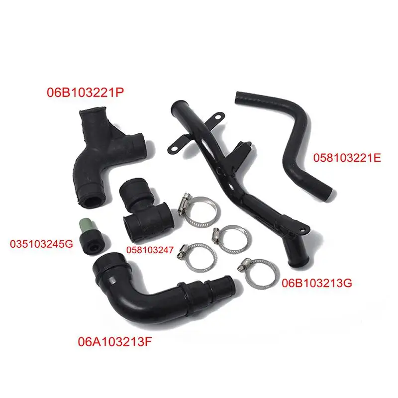 Adeeing 6 шт./компл. для Audi Volkswagen OE 06B103213G Сапун Картера шланг комплект вентиляционная труба Картера r30