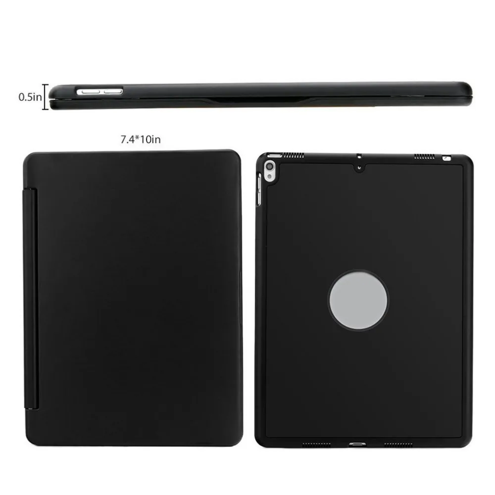 

Colorful Backlit Aluminum Alloy Keyboard Case With Stable Connection Strong Model Smart Bluetooth Connection Flip Cover