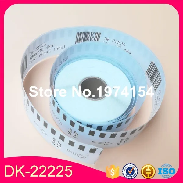 40 рулонов DK-22225 этикетка 38 мм* 30,48 м Непрерывная Совместимость DK22225
