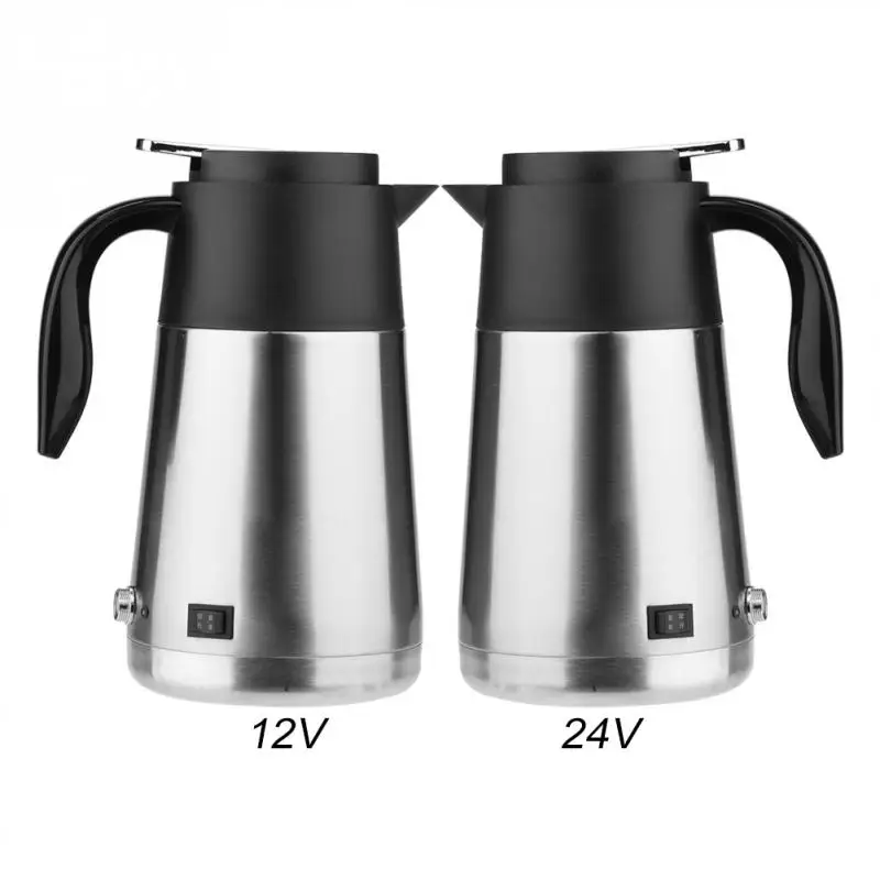 Car Kettle with Cigarette Lighter Plug Portable 1300ml Large Capacity