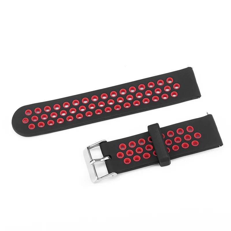 

18mm 20mm 22mm Silicone watch Strap Watch Band for Samsung Gear S3 /Ticwatch E/ Lenovo watch 9 smart watch replacement strap