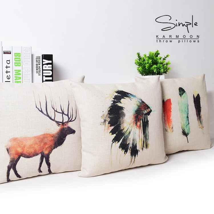 Indischen Kissen Abdeckung Kreative Aquarell Native American Enchanting Native American Decorative Pillows Indischen Kissen Abdeckung Kreative Aquarell Native American Enchanting Native American Decorative Pillows